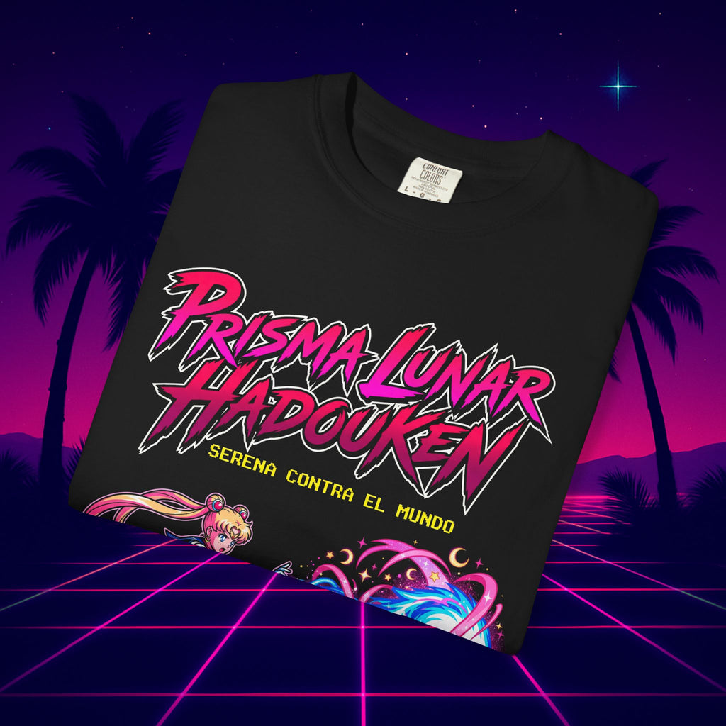 Sailor Moon Prisma Lunar Hadouken T-Shirt — Retro Anime VS Arcade Fight Tee