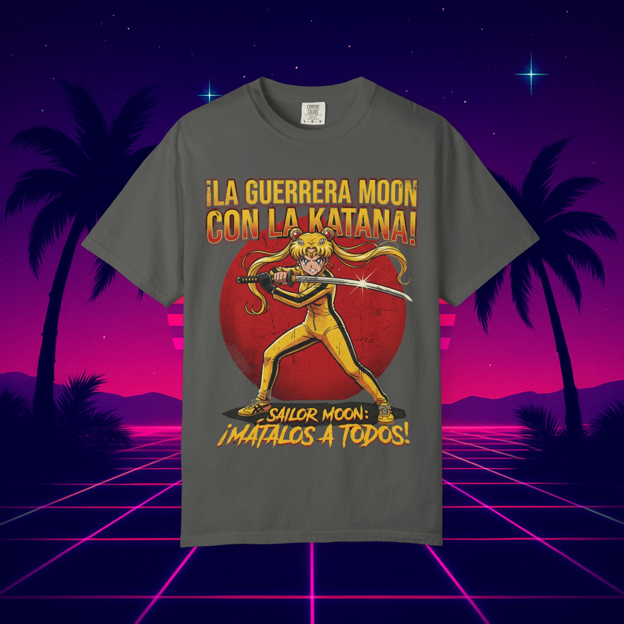 Sailor Moon Katana T-Shirt — "¡La Guerrera Moon con la Katana!" (Lista de Muerte)