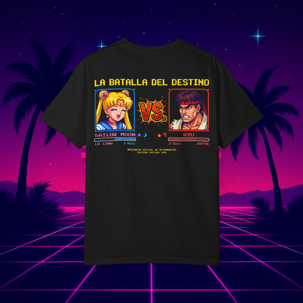 Sailor Moon Prisma Lunar Hadouken T-Shirt — Retro Anime VS Arcade Fight Tee