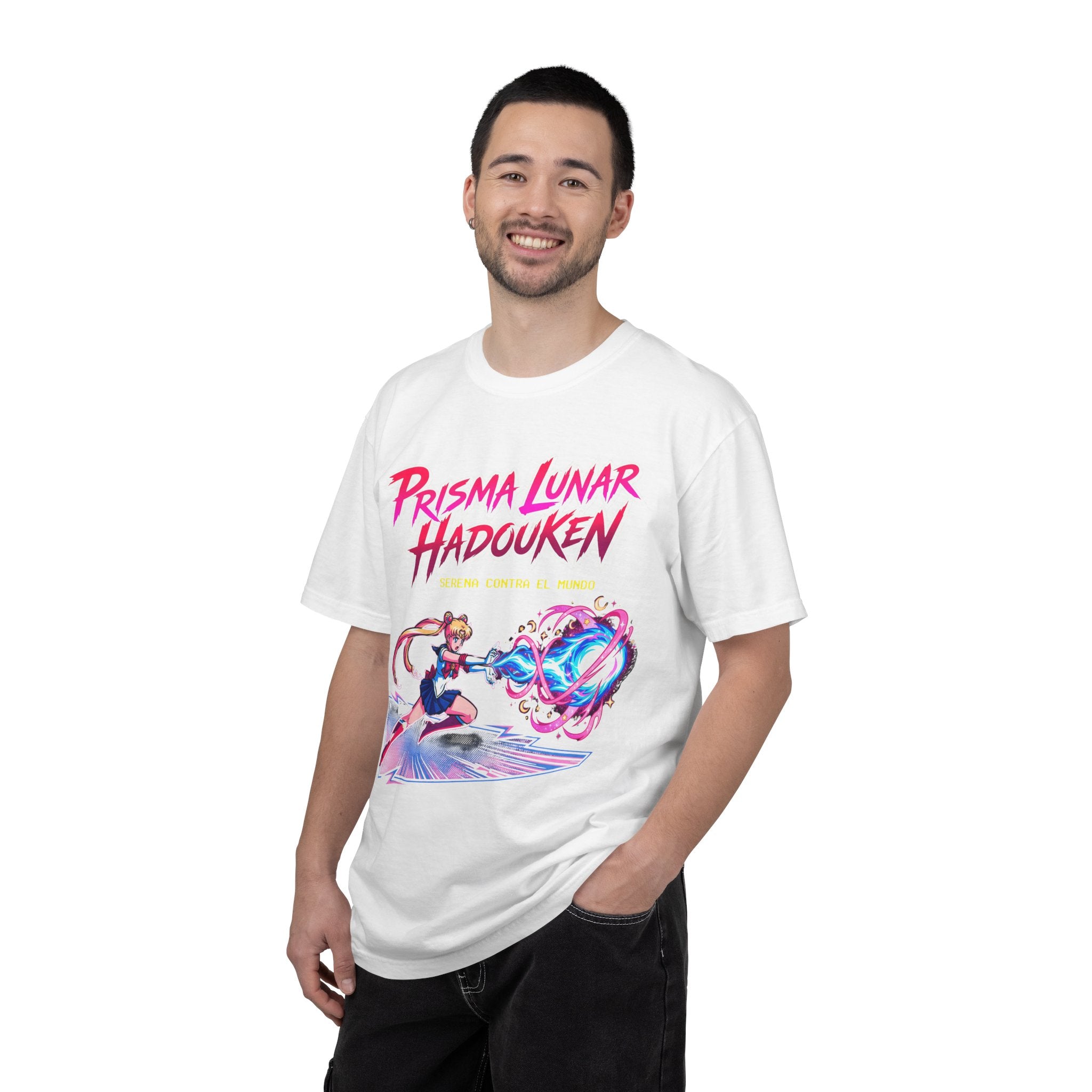 Sailor Moon Prisma Lunar Hadouken T-Shirt — Retro Anime VS Arcade Fight Tee