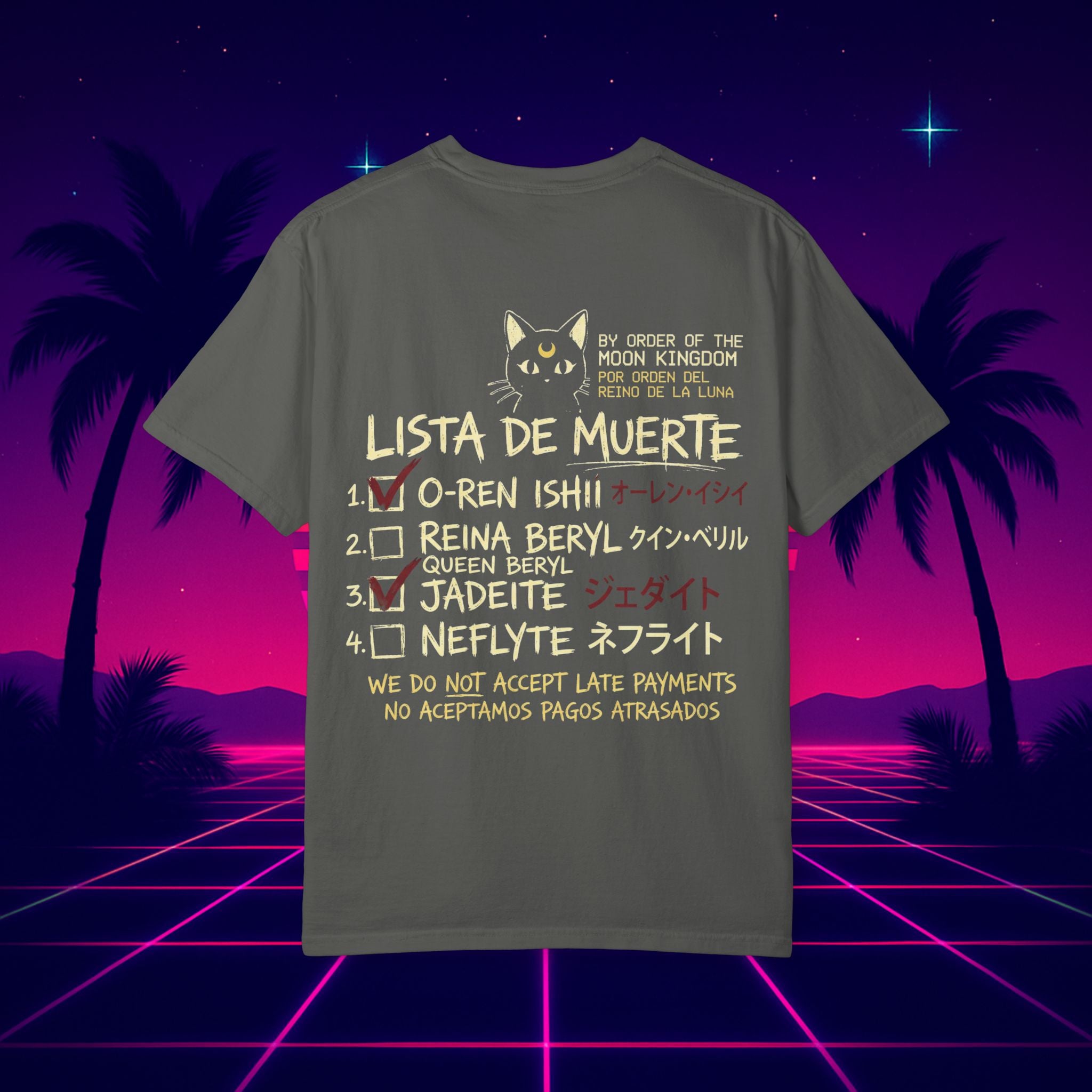 Sailor Moon Katana T-Shirt — "¡La Guerrera Moon con la Katana!" (Lista de Muerte)