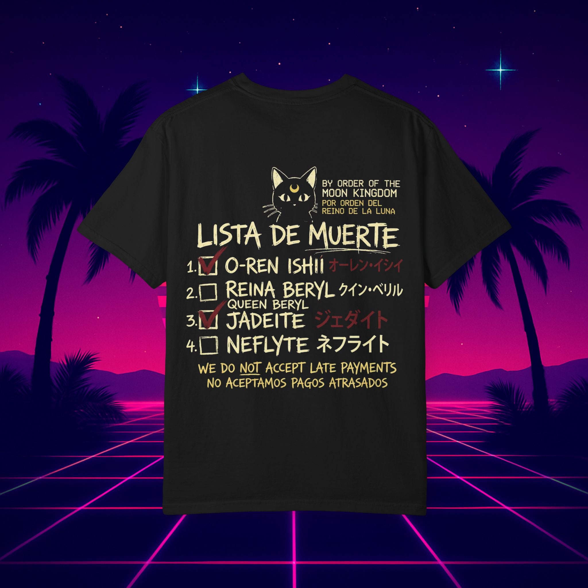 Sailor Moon Katana T-Shirt — "¡La Guerrera Moon con la Katana!" (Lista de Muerte)