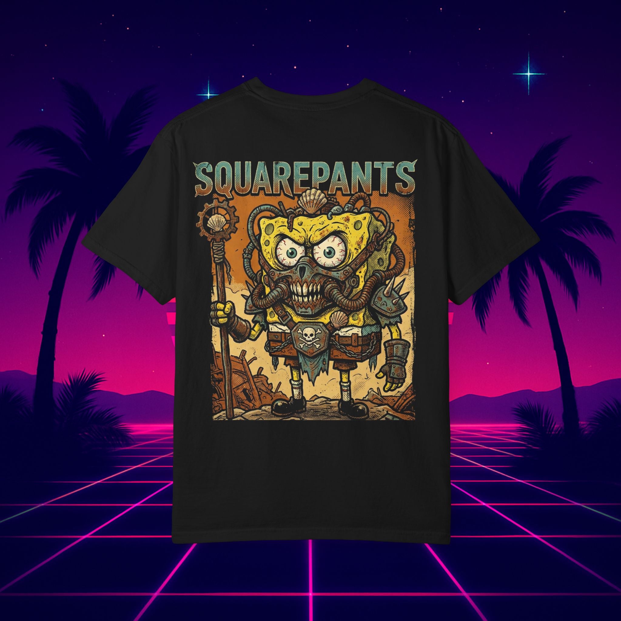 SpongeBob Mad Max T-Shirt — "Squarepants" Post-Apocalyptic Graphic Tee