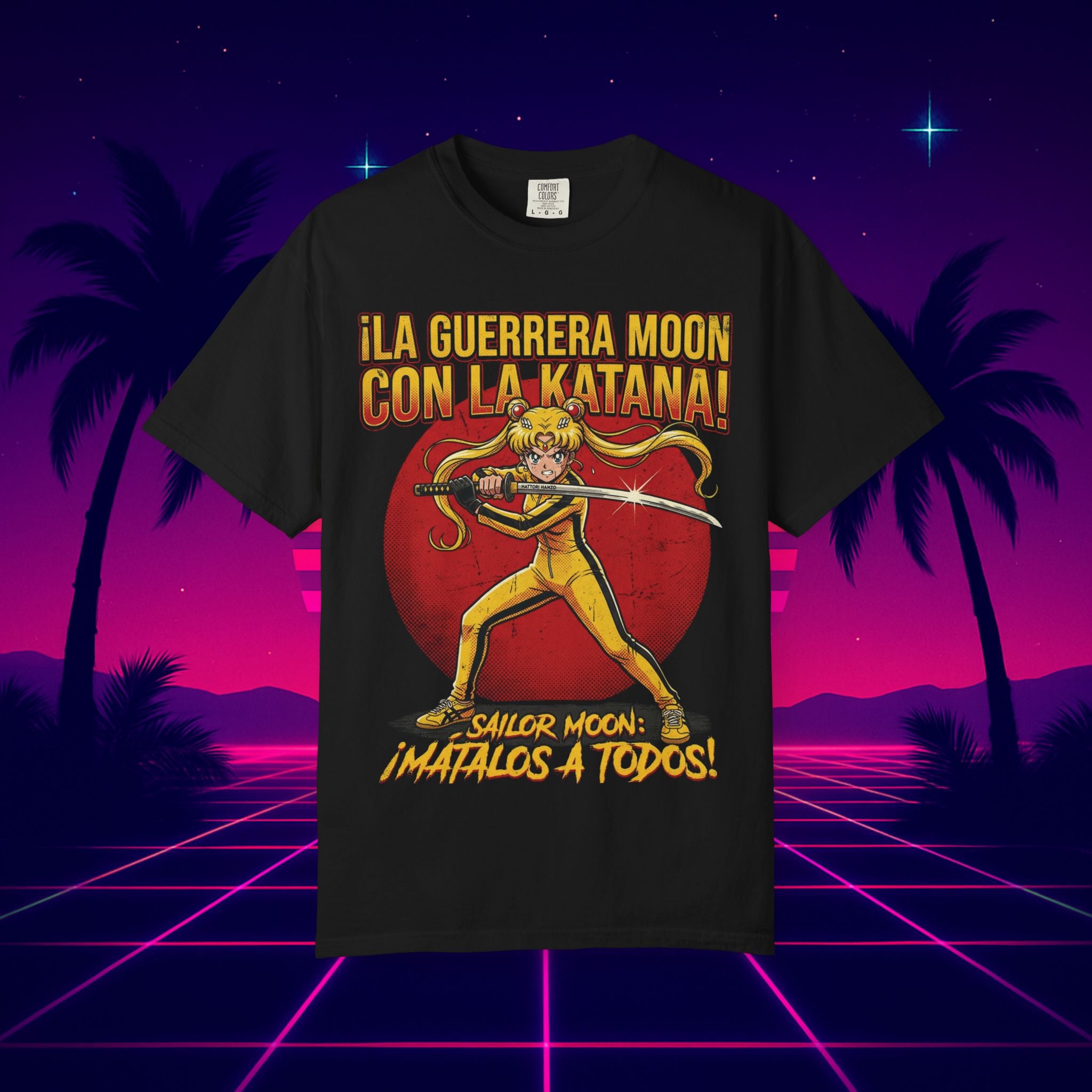 Sailor Moon Katana T-Shirt — "¡La Guerrera Moon con la Katana!" (Lista de Muerte)