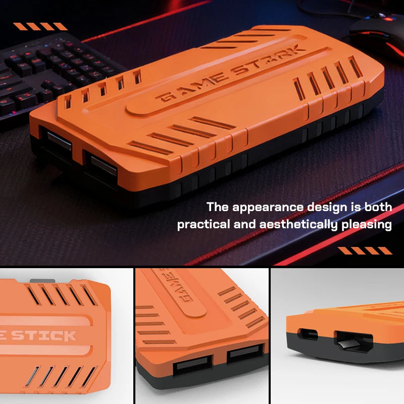 U36 Wireless Game Stick Retro Gaming Console S905 128G 50,000+ Games Support 40+ Classic Emulators For PS1/PSP 4K HDMI Kid Gifts